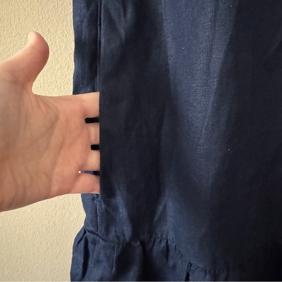 NWT Chico's Linen Classic Navy Sundress Size 18 - Picture 7 of 8